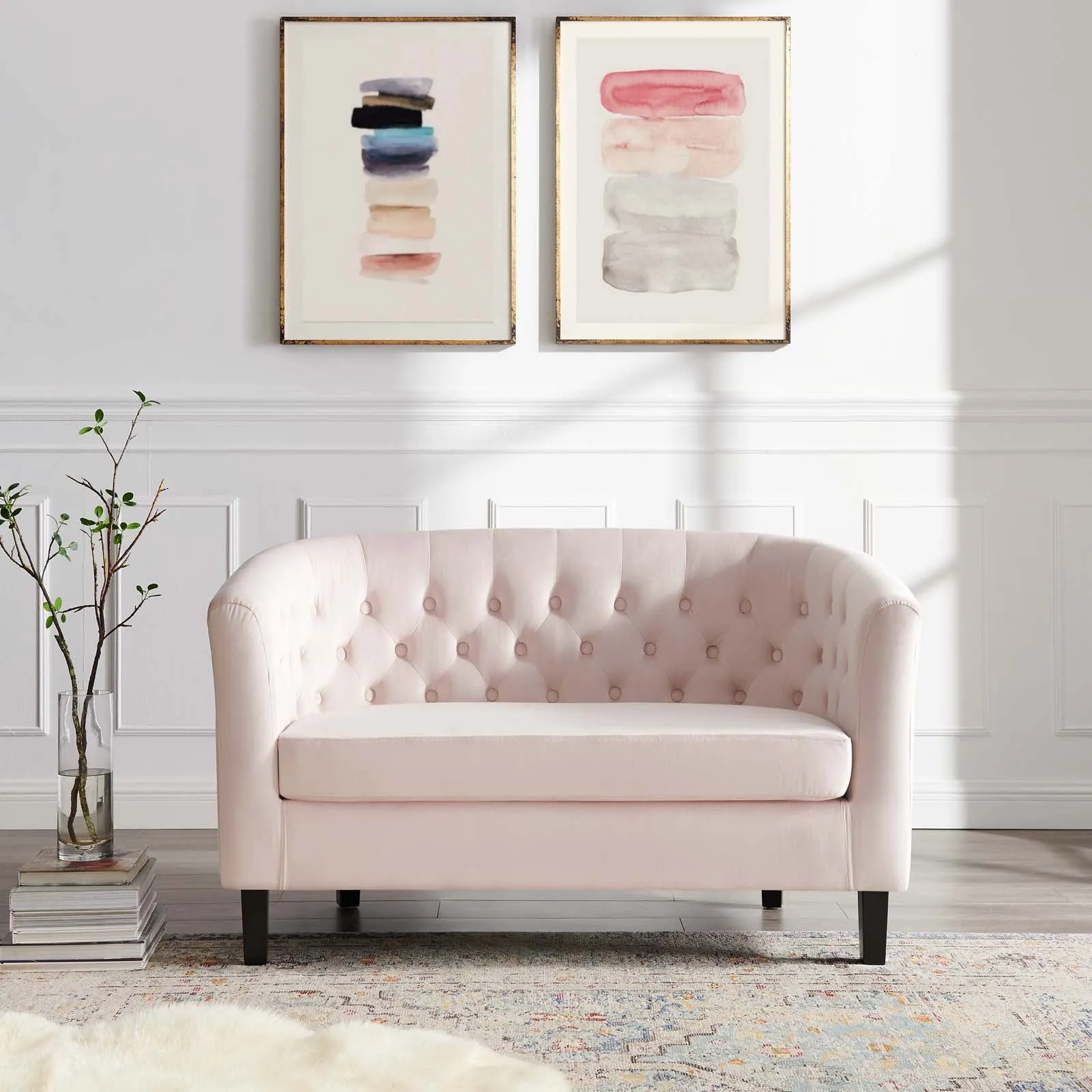 Prospect Velvet Loveseat