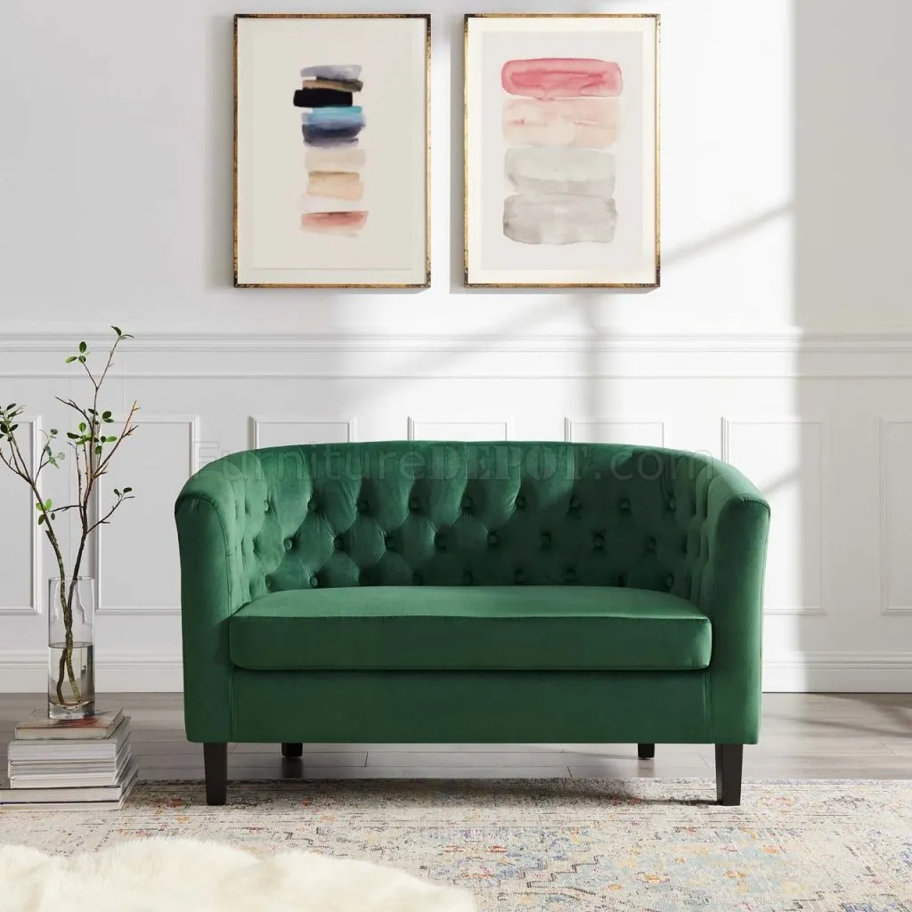 Prospect Velvet Loveseat