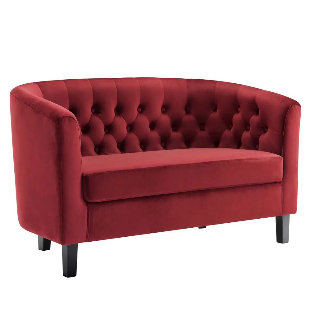 Prospect Velvet Loveseat