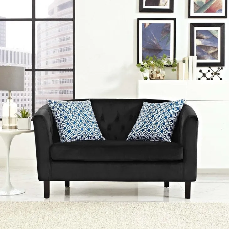 Prospect Velvet Loveseat