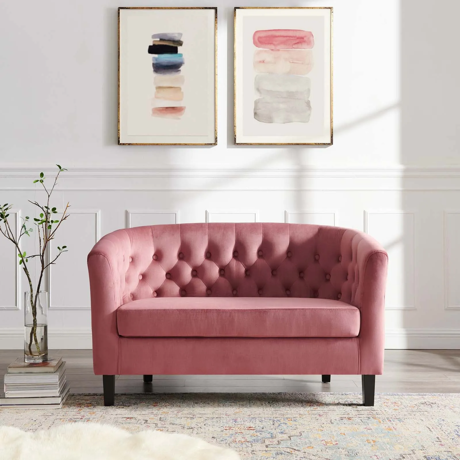 Prospect Velvet Loveseat