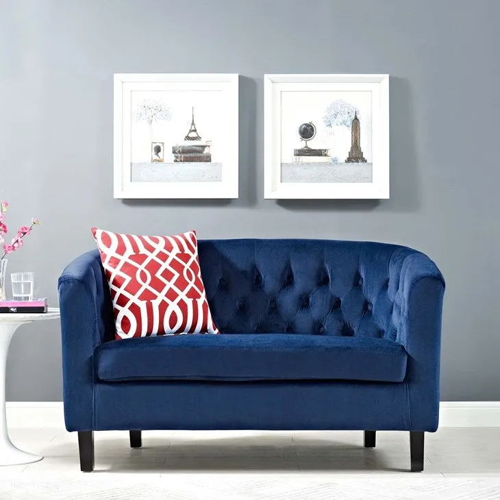 Prospect Velvet Loveseat