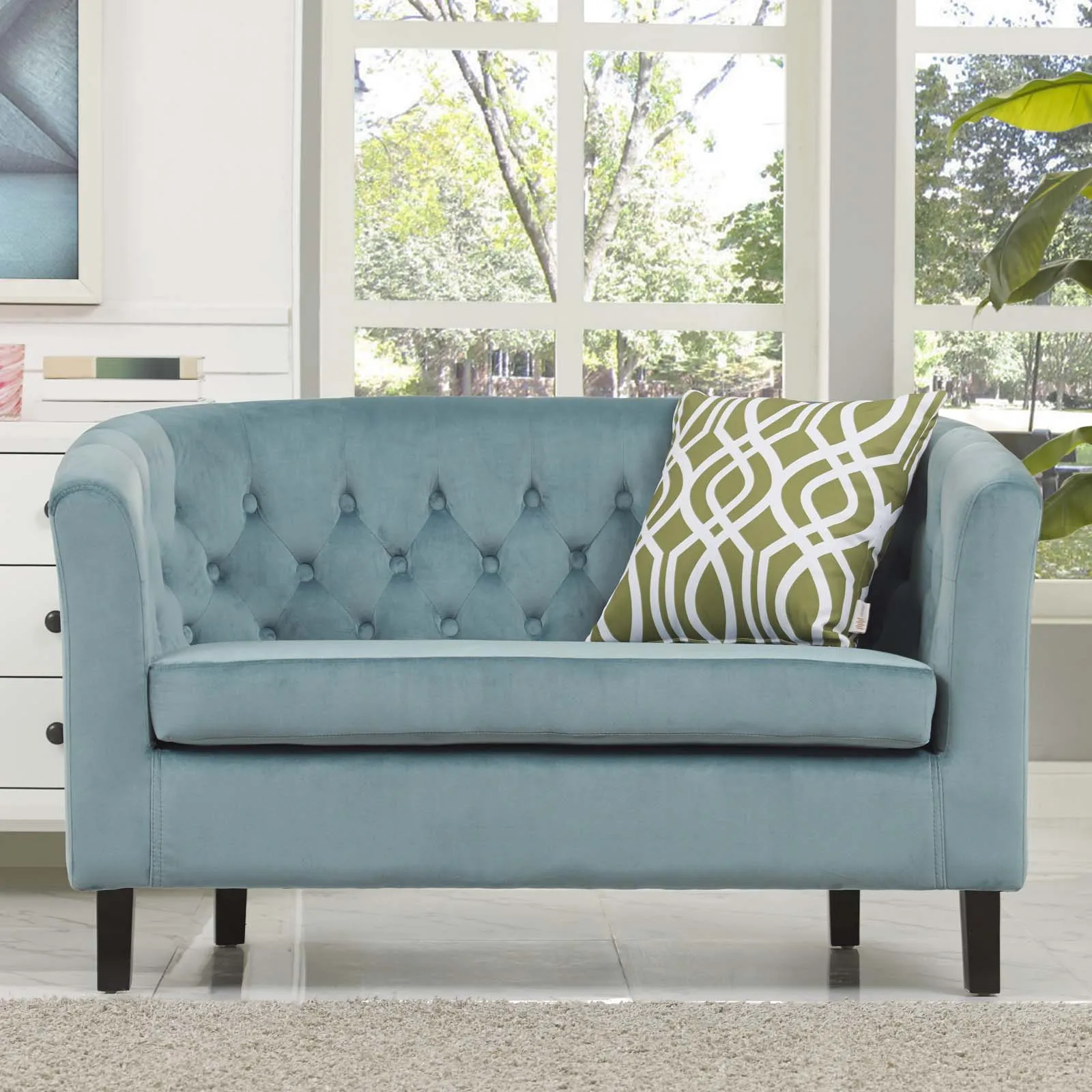 Prospect Velvet Loveseat