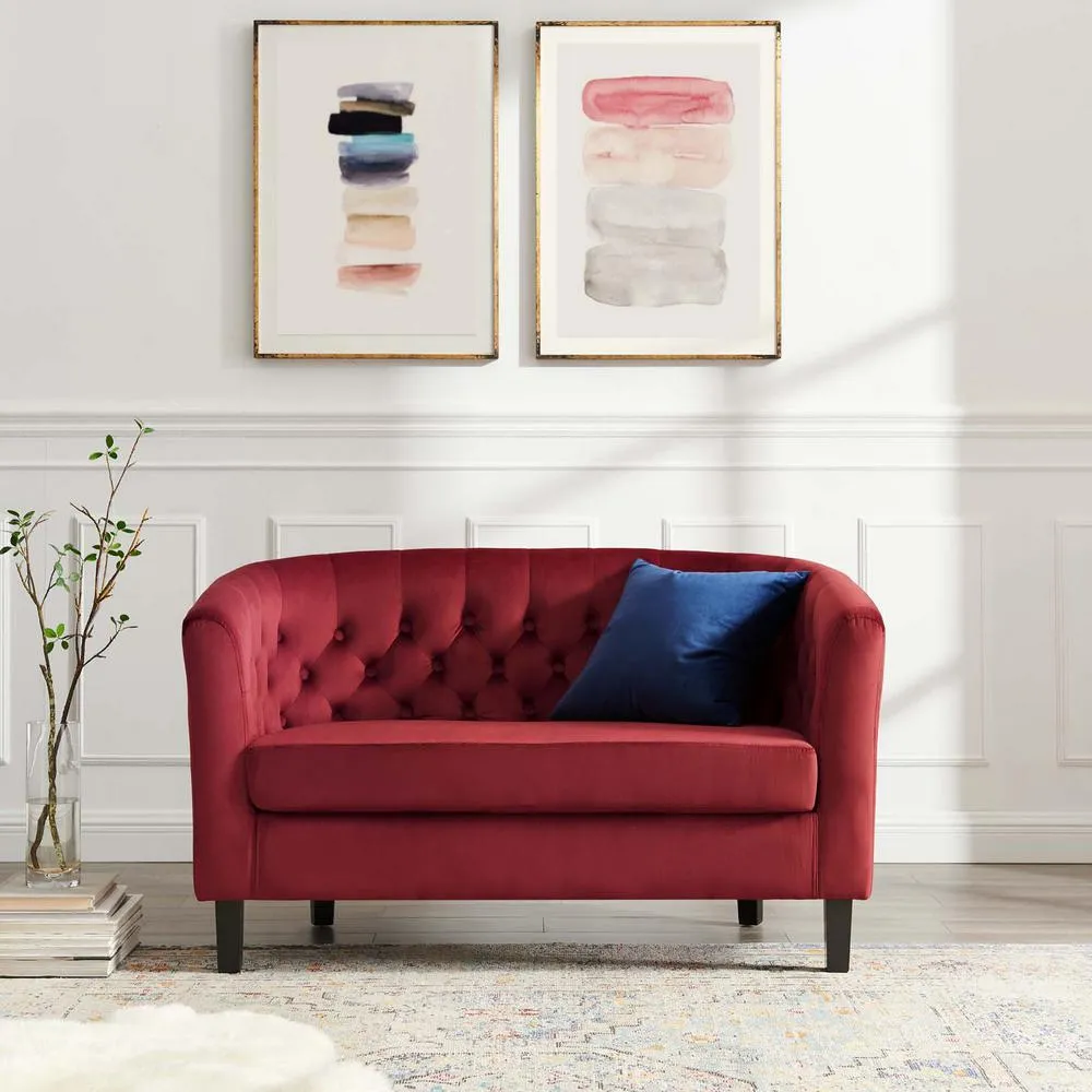 Prospect Velvet Loveseat