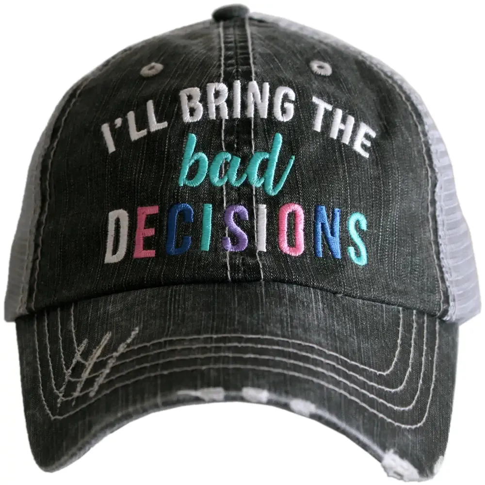 "I’ll Bring The Bad Decisions" Wholesale Women's Trucker Hat