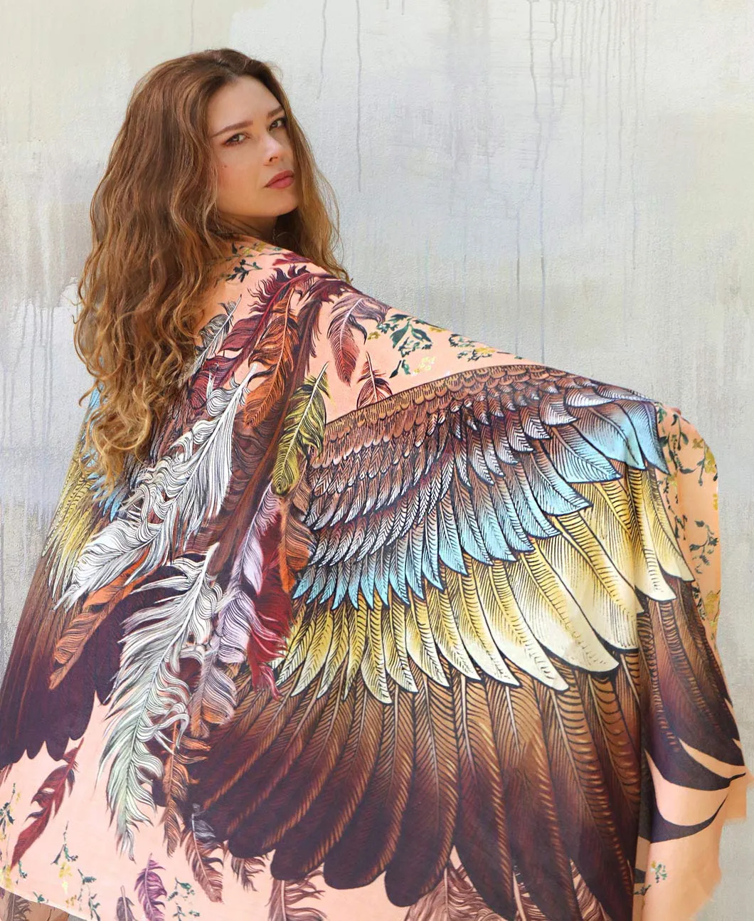 SAFFRON WINGS SHAWL