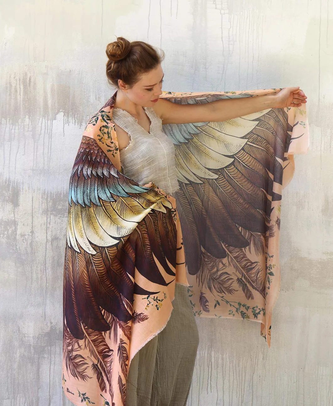 SAFFRON WINGS SHAWL