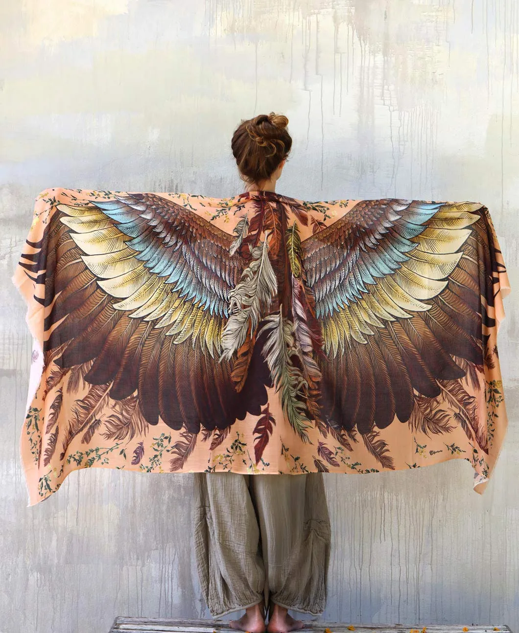 SAFFRON WINGS SHAWL