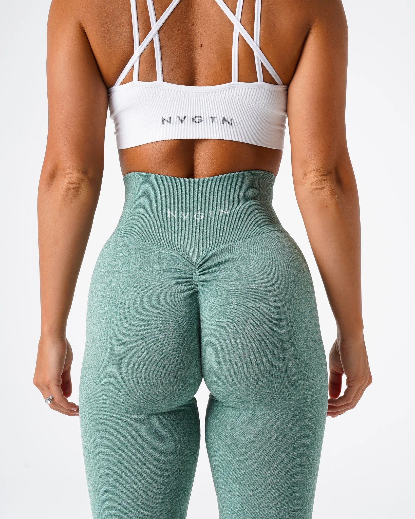 Sage Green Scrunch Seamless Leggings