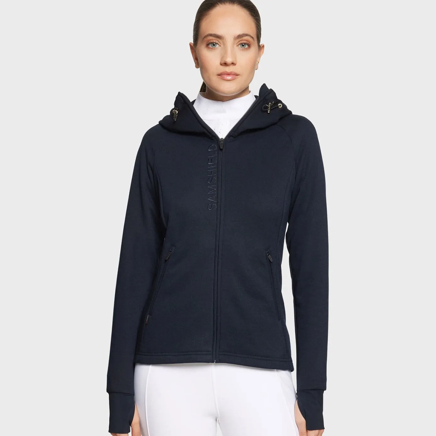 Samshield Justine Fleece Hoody - Navy/Metal Eclipse