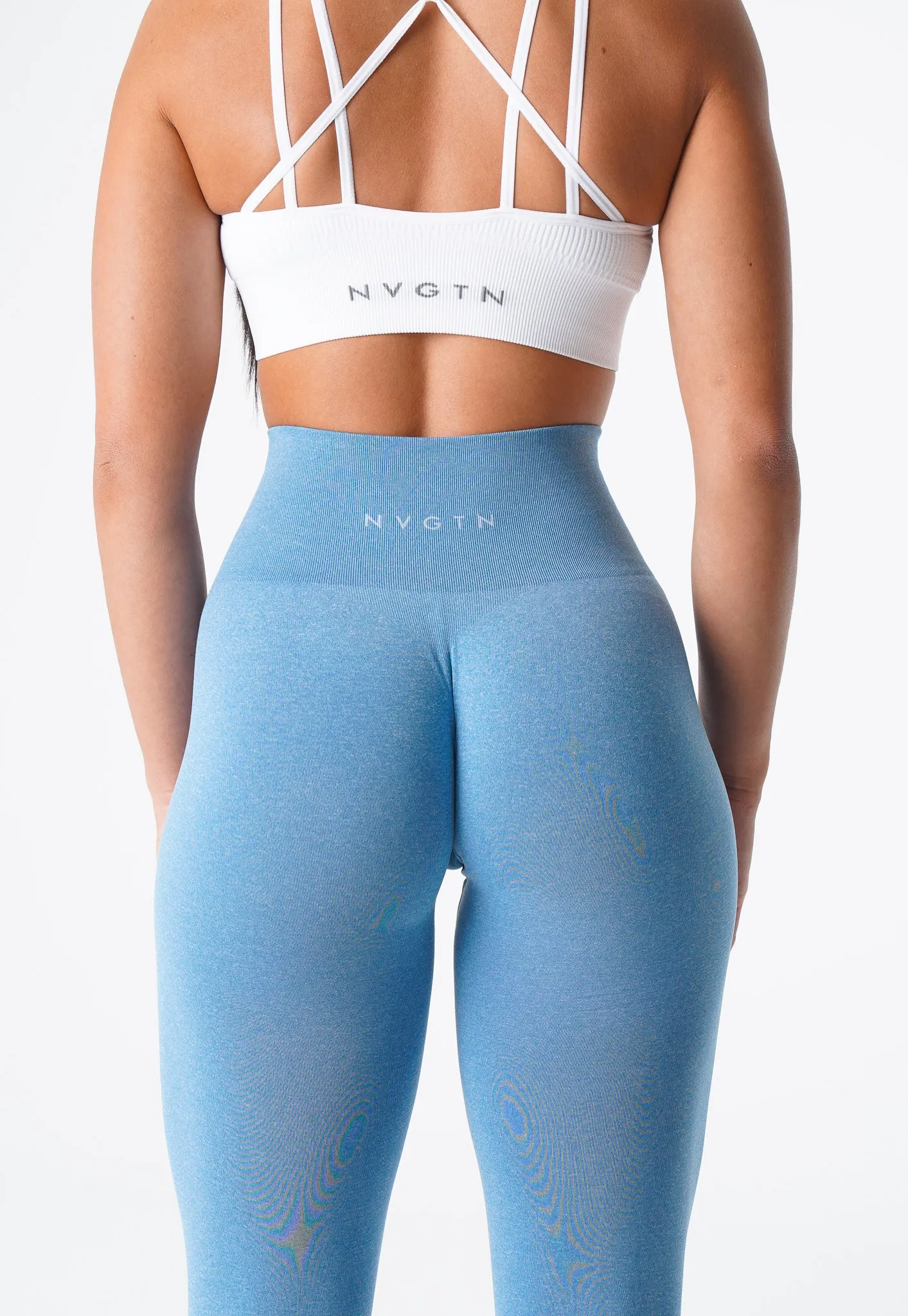 Sky Blue NV Seamless Leggings