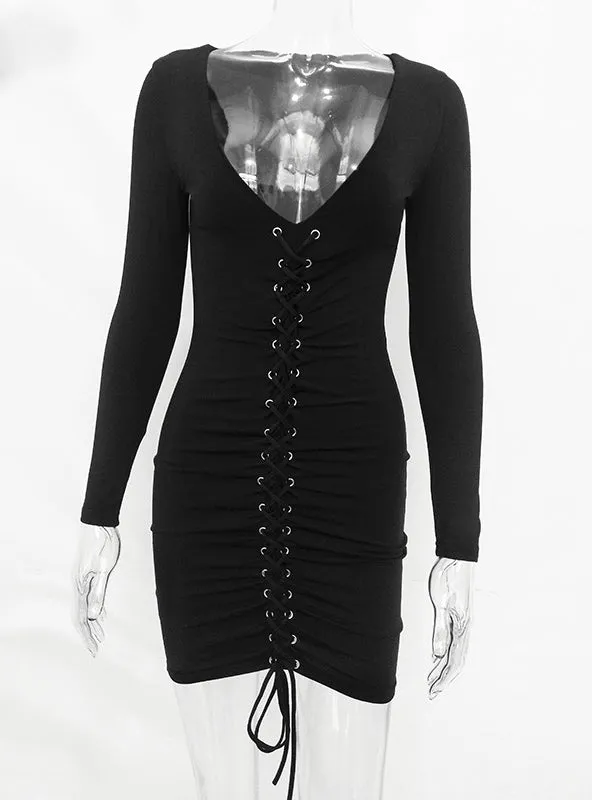 TastyHottie - V-Neck Sheath Mini Women Bodycon Dress Spring