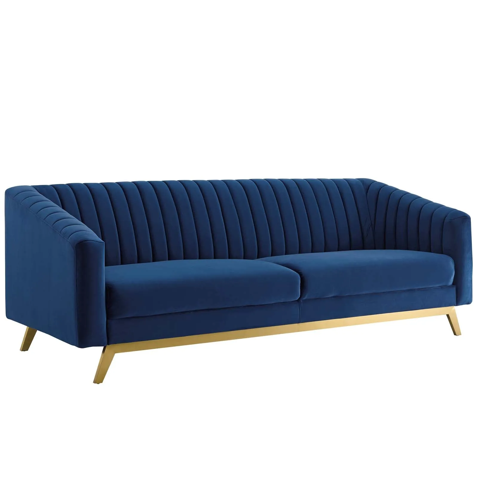 Valiant Vertical Channel Tufted Performance Velvet Sofa by Modway