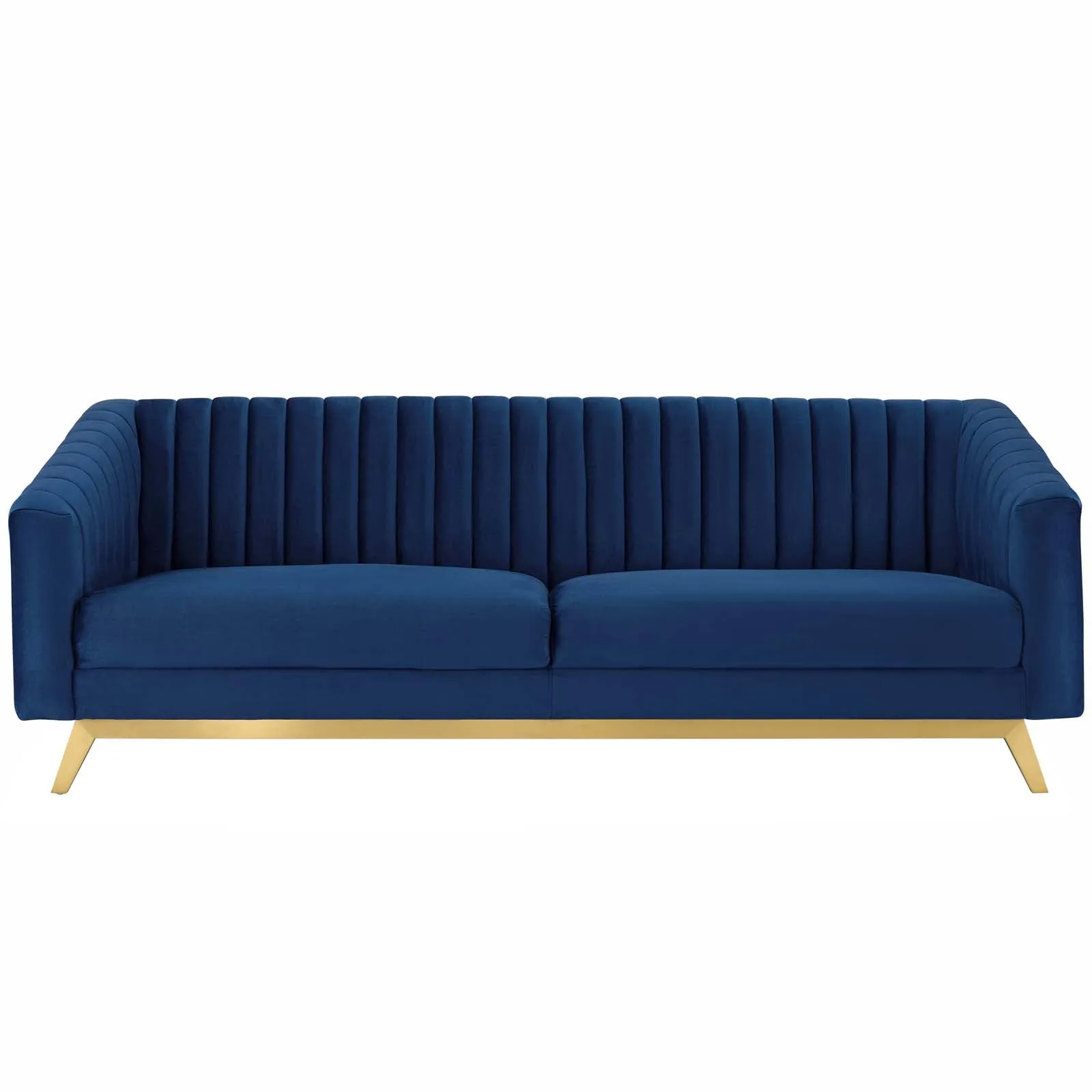 Valiant Vertical Channel Tufted Performance Velvet Sofa by Modway