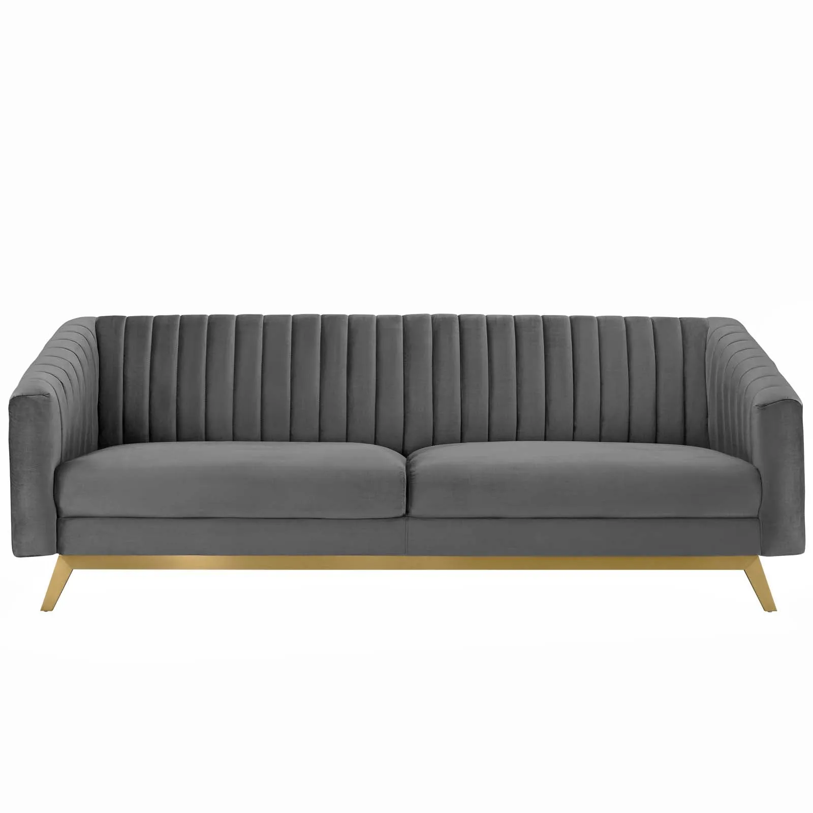 Valiant Vertical Channel Tufted Performance Velvet Sofa by Modway