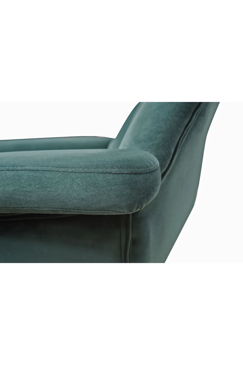 Velvet Channeled Lounge Chair | Versmissen Abbey