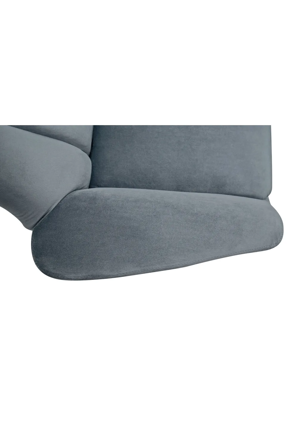 Velvet Channeled Lounge Chair | Versmissen Abbey