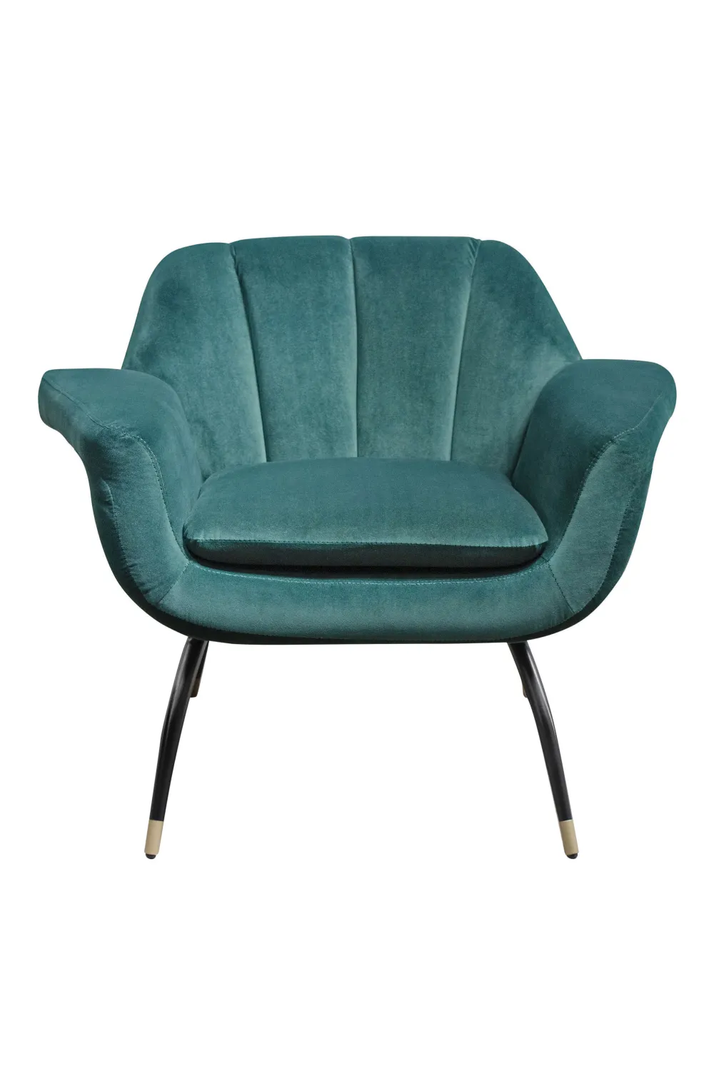 Velvet Channeled Lounge Chair | Versmissen Abbey