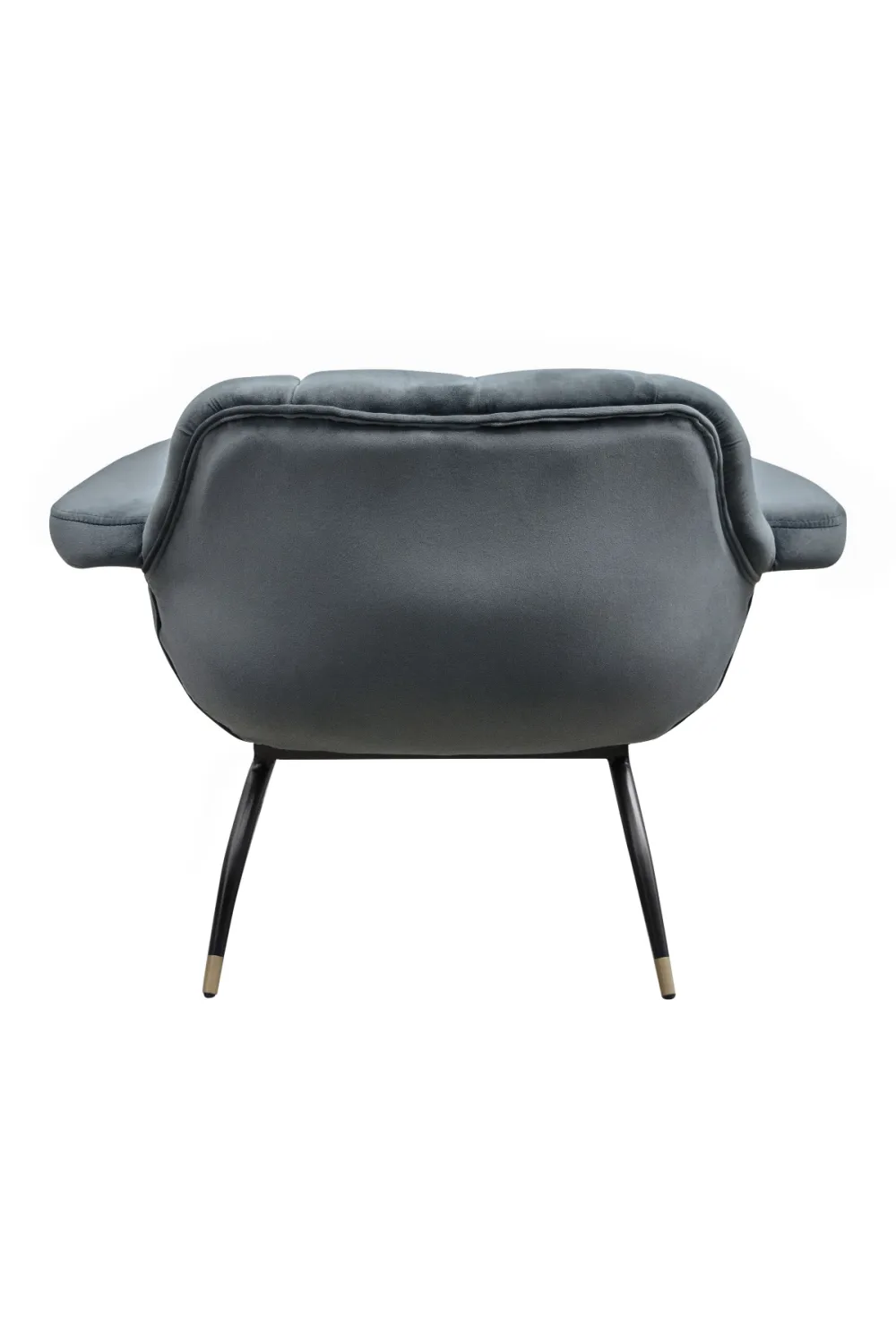 Velvet Channeled Lounge Chair | Versmissen Abbey