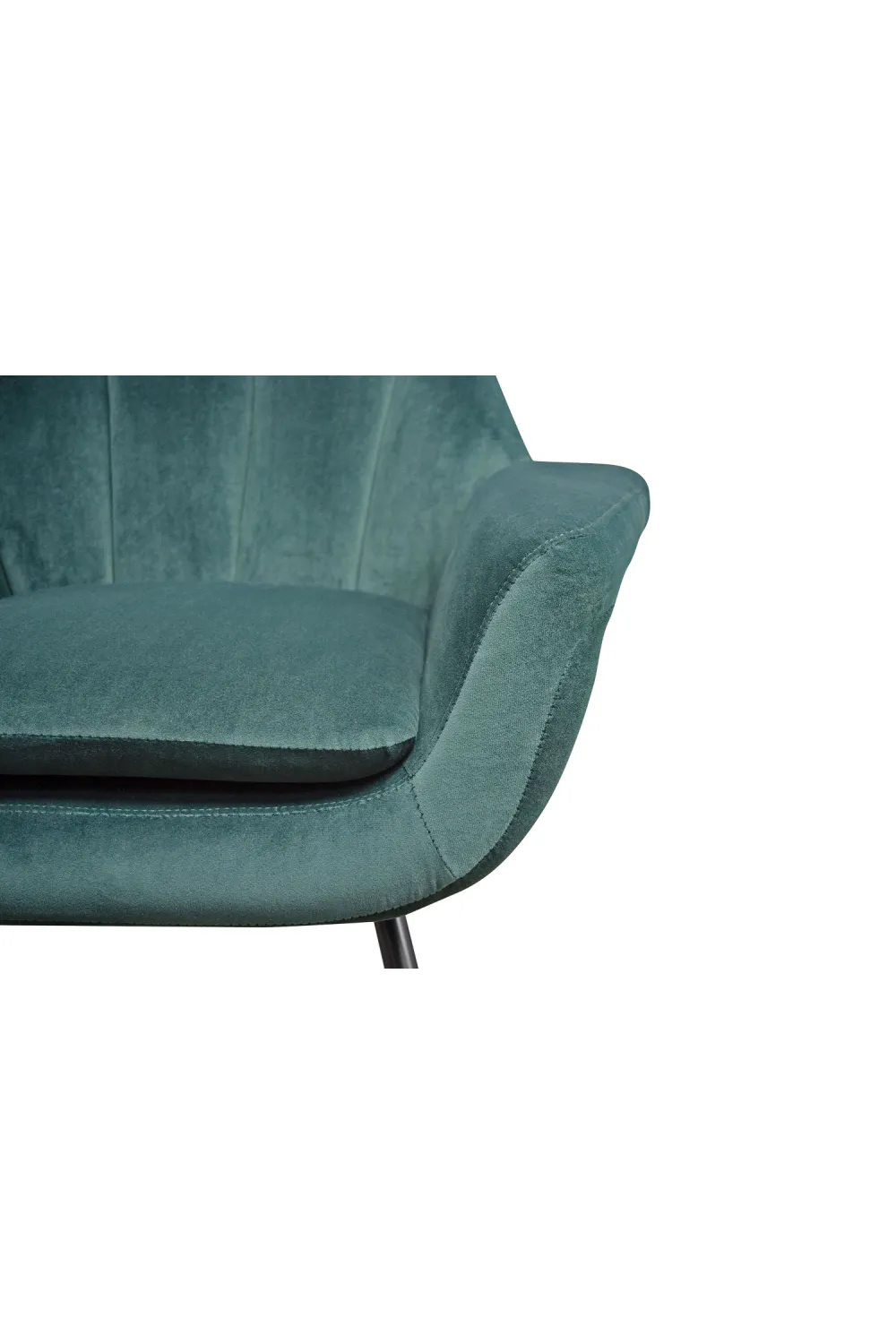 Velvet Channeled Lounge Chair | Versmissen Abbey