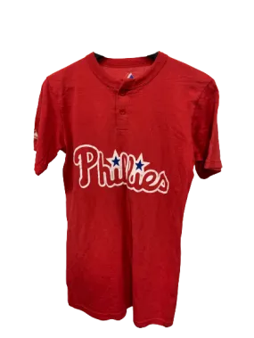 Vintage Red Philadelphia Phillies Kenny Lofton Red T-shirt