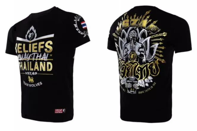 Vszap Belief VT014 Muay Thai Boxing T-Shirt S-4XL Black