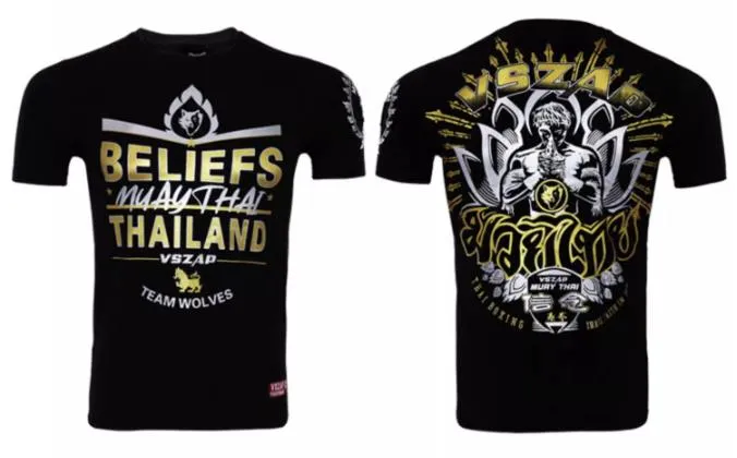 Vszap Belief VT014 Muay Thai Boxing T-Shirt S-4XL Black