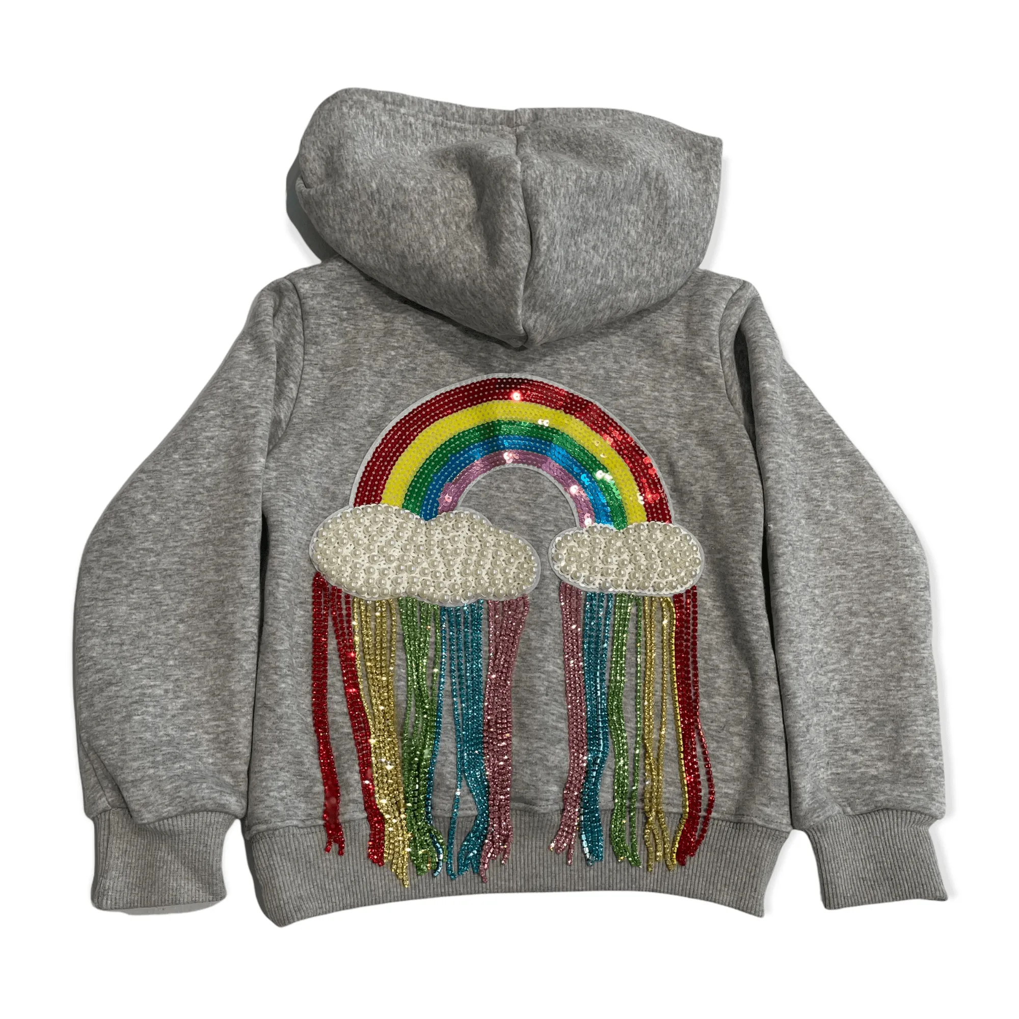 Women's Crystal Rainbow Rain Hoodie